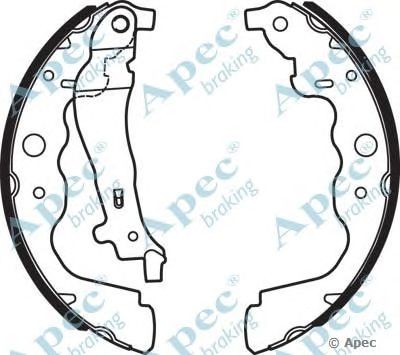 APEC BRAKING shu735 -  Комплект тормозных колодок